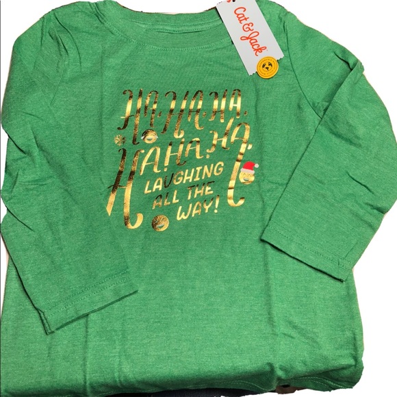 Cat & Jack Other - Cat & Jack Ha Ha Ha Laughing All The Way Shirt 3T